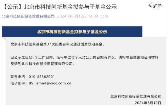 北京引導金再出資